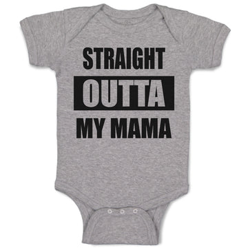 Baby Clothes Straight Outta Mama Baby Bodysuits Boy & Girl Cotton