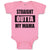 Baby Clothes Straight Outta Mama Baby Bodysuits Boy & Girl Cotton