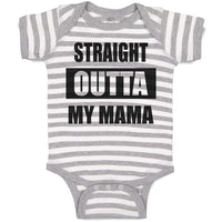 Baby Clothes Straight Outta Mama Baby Bodysuits Boy & Girl Cotton