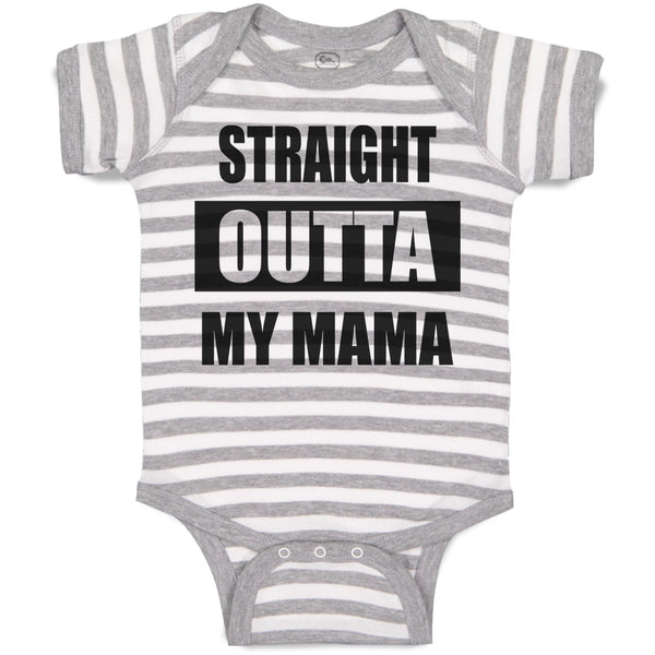 Baby Clothes Straight Outta Mama Baby Bodysuits Boy & Girl Cotton