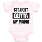Baby Clothes Straight Outta Mama Baby Bodysuits Boy & Girl Cotton