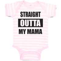 Baby Clothes Straight Outta Mama Baby Bodysuits Boy & Girl Cotton