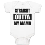 Baby Clothes Straight Outta Mama Baby Bodysuits Boy & Girl Cotton