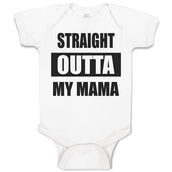Baby Clothes Straight Outta Mama Baby Bodysuits Boy & Girl Cotton