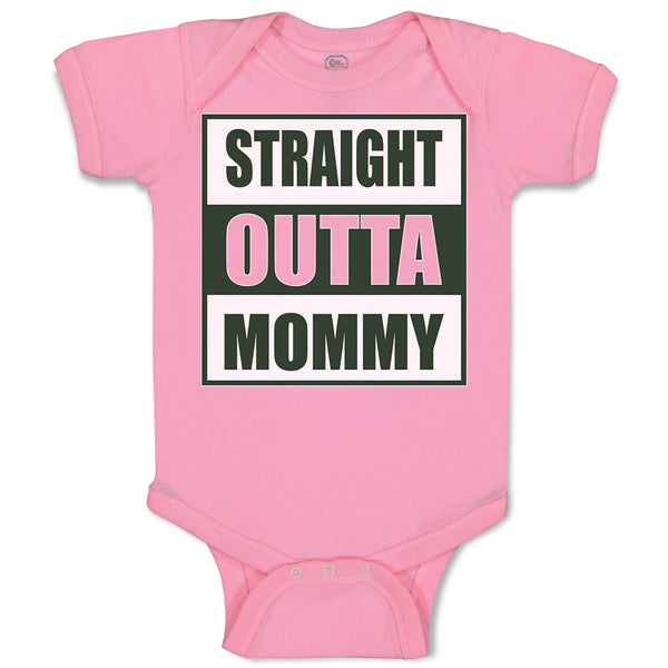 Baby Clothes Straight Outta Mommy Baby Bodysuits Boy & Girl Cotton