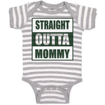 Baby Clothes Straight Outta Mommy Baby Bodysuits Boy & Girl Cotton