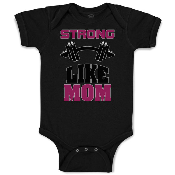 Baby Clothes Strong like Mom Baby Bodysuits Boy & Girl Newborn Clothes Cotton