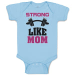 Baby Clothes Strong like Mom Baby Bodysuits Boy & Girl Newborn Clothes Cotton