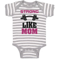 Baby Clothes Strong like Mom Baby Bodysuits Boy & Girl Newborn Clothes Cotton