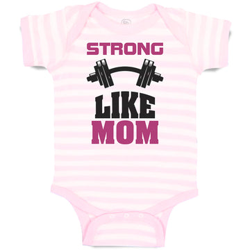 Baby Clothes Strong like Mom Baby Bodysuits Boy & Girl Newborn Clothes Cotton