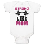 Baby Clothes Strong like Mom Baby Bodysuits Boy & Girl Newborn Clothes Cotton