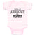 Baby Clothes Totally Awesome like Mommy Baby Bodysuits Boy & Girl Cotton