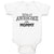 Baby Clothes Totally Awesome like Mommy Baby Bodysuits Boy & Girl Cotton
