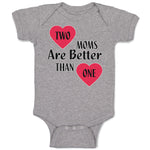 Baby Clothes 2 Moms Are Better than 1 Baby Bodysuits Boy & Girl Cotton