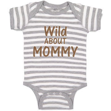 Baby Clothes Wild About Mommy Baby Bodysuits Boy & Girl Newborn Clothes Cotton