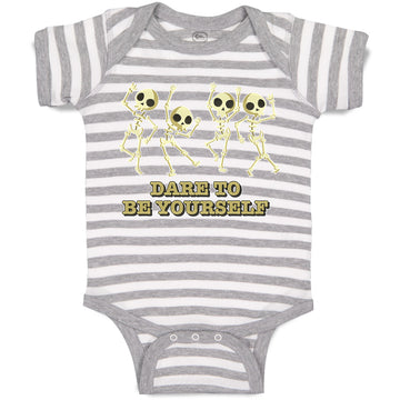 Baby Clothes Dare to Be Yourself Baby Bodysuits Boy & Girl Cotton