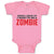 Baby Clothes When I Grow up I Want to Be A Zombie Baby Bodysuits Cotton