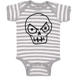 Baby Clothes Scary Skull Head Baby Bodysuits Boy & Girl Newborn Clothes Cotton
