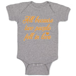 Baby Clothes All Because 2 People Fell in Love Baby Bodysuits Boy & Girl Cotton