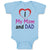 Baby Clothes I Love My Mom and Dad Baby Bodysuits Boy & Girl Cotton