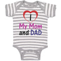 Baby Clothes I Love My Mom and Dad Baby Bodysuits Boy & Girl Cotton