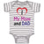 Baby Clothes I Love My Mom and Dad Baby Bodysuits Boy & Girl Cotton