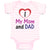 Baby Clothes I Love My Mom and Dad Baby Bodysuits Boy & Girl Cotton