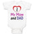 Baby Clothes I Love My Mom and Dad Baby Bodysuits Boy & Girl Cotton