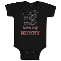 Baby Clothes I Really Really Really Love My Mummy Baby Bodysuits Cotton