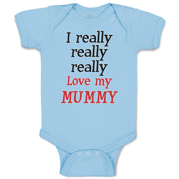 Baby Clothes I Really Really Really Love My Mummy Baby Bodysuits Cotton
