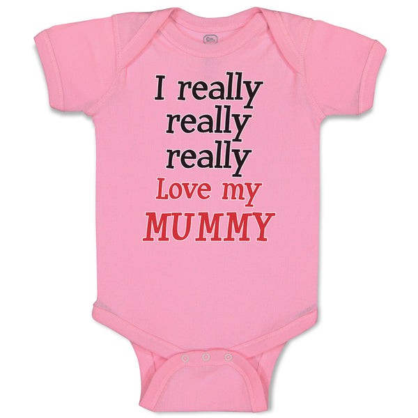 Baby Clothes I Really Really Really Love My Mummy Baby Bodysuits Cotton