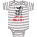 Baby Clothes I Really Really Really Love My Mummy Baby Bodysuits Cotton