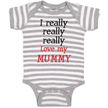 Baby Clothes I Really Really Really Love My Mummy Baby Bodysuits Cotton