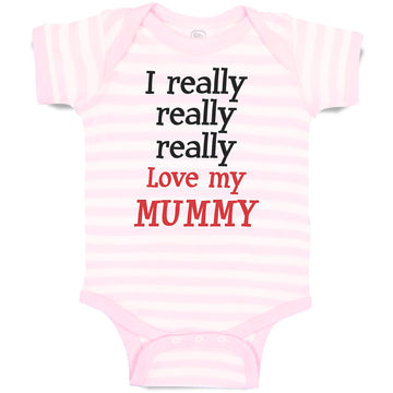 Baby Clothes I Really Really Really Love My Mummy Baby Bodysuits Cotton
