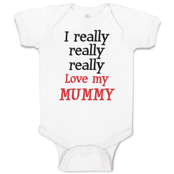 Baby Clothes I Really Really Really Love My Mummy Baby Bodysuits Cotton
