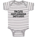 Baby Clothes I'M Cute Mom's Gorgeous Dad's Lucky! Baby Bodysuits Cotton