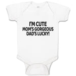 Baby Clothes I'M Cute Mom's Gorgeous Dad's Lucky! Baby Bodysuits Cotton