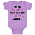 Baby Clothes I'M My Daddy's Girls and My Mommy's World Baby Bodysuits Cotton