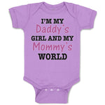 Baby Clothes I'M My Daddy's Girls and My Mommy's World Baby Bodysuits Cotton