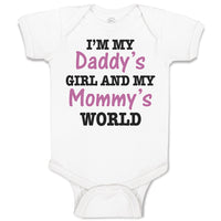 Baby Clothes I'M My Daddy's Girls and My Mommy's World Baby Bodysuits Cotton