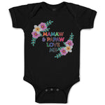 Baby Clothes Mamaw & Papaw Love Me Baby Bodysuits Boy & Girl Cotton