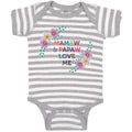 Baby Clothes Mamaw & Papaw Love Me Baby Bodysuits Boy & Girl Cotton