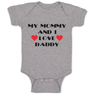 Baby Clothes My Mommy and I Love Daddy Baby Bodysuits Boy & Girl Cotton