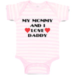Baby Clothes My Mommy and I Love Daddy Baby Bodysuits Boy & Girl Cotton