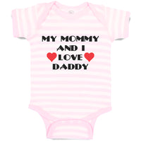 Baby Clothes My Mommy and I Love Daddy Baby Bodysuits Boy & Girl Cotton