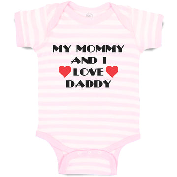 Baby Clothes My Mommy and I Love Daddy Baby Bodysuits Boy & Girl Cotton