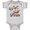 Baby Clothes Wooden Ship and Pirate in Search of Treasure Chests Baby Bodysuits
