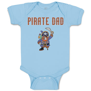 Baby Clothes Cartoon Pirate Dad Baby Bodysuits Boy & Girl Newborn Clothes Cotton