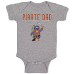 Baby Clothes Cartoon Pirate Dad Baby Bodysuits Boy & Girl Newborn Clothes Cotton