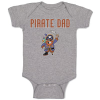 Baby Clothes Cartoon Pirate Dad Baby Bodysuits Boy & Girl Newborn Clothes Cotton